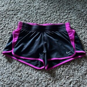 Low rise Nike purple and black shorts size XS